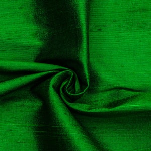 Smaragdgrün 100% reiner Seidenstoff-Bulk-Lager, Reiner Seidenstoff, Seidendupionseide, Großhandelsseidenstoff, Seidenkleiderstoff, Slub Seide