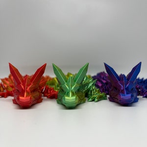 Articulated Crystal Dragon Flexible 3D Printed Toy image 5
