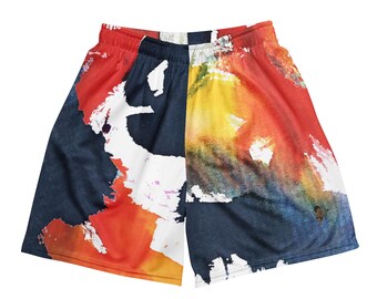 Lovers Printed Mesh Shorts – Unisex Streetwear Athletic Gym Style