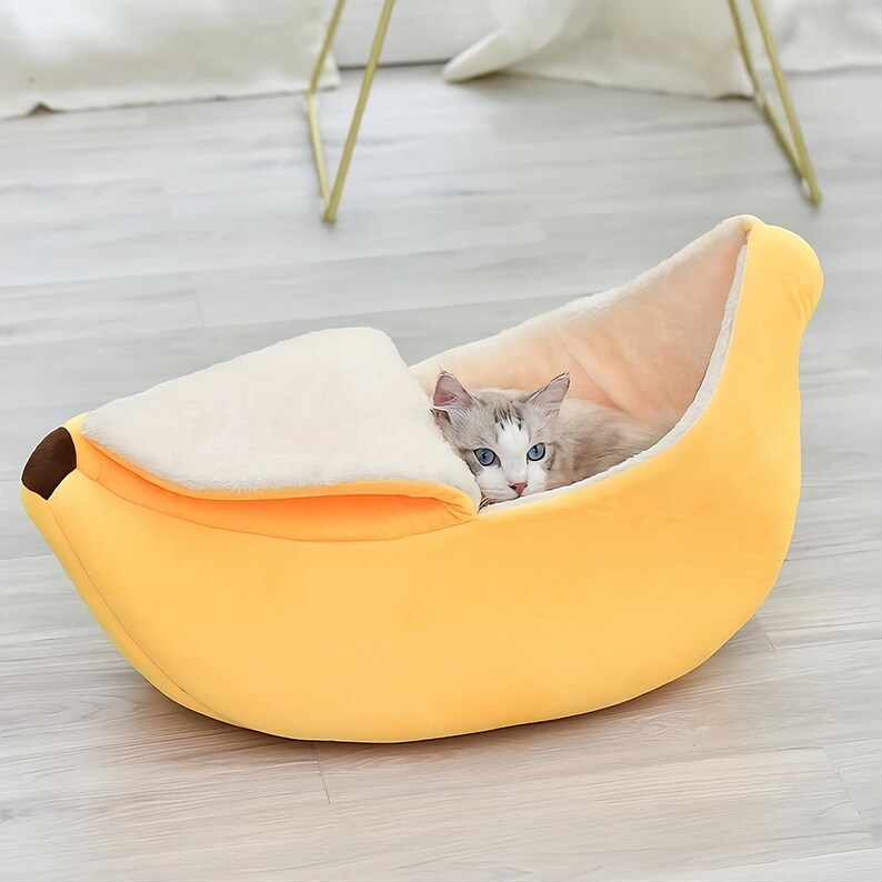 Cute Cat Banana Bed Modern Cat Furniture High Quality Etsy Australia