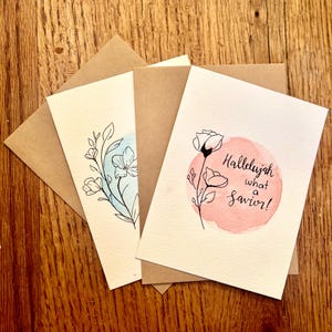 Aquarell Blumen Schrift Grußkarte Hymne Grußkarten Christliche Karten Schriftkarte Bibel Vers Handgemalte Karten Rosa Blumenkarte