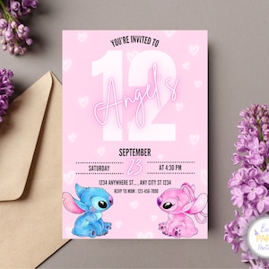 Faire-part d'anniversaire point et ange, faire-part d'anniversaire point personnalisé, faire-part d'anniversaire point, point et faire-part ange