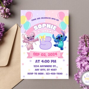 Faire-part d'anniversaire point et ange, faire-part d'anniversaire point personnalisé, faire-part d'anniversaire point, point et faire-part ange