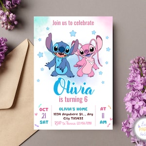 Faire-part d'anniversaire point et ange, faire-part d'anniversaire point personnalisé, faire-part d'anniversaire point, point et faire-part ange