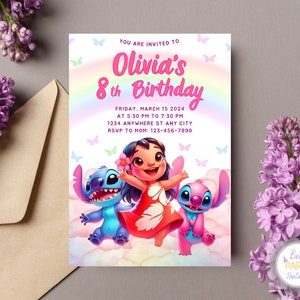 Invitation de fête d'anniversaire de point et ange, invitation d'anniversaire de point personnalisée, invitation d'anniversaire de point, invitation de fête d'anniversaire de point