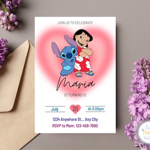 Invitation personnalisée de fête d'anniversaire de point et d'ange, invitation d'anniversaire de point, invitation d'ange pour des enfants, carte d'anniversaire de point