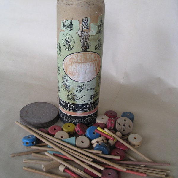 Vintage Tinker Toys Etsy