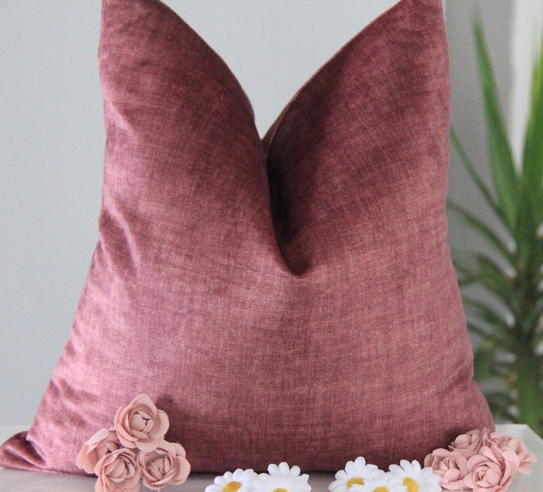Salmon Color Velvet Pillow Cover,salmon Color Pillow,velvet Cushion