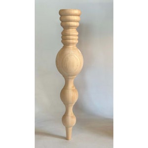 Furniture leg wood Bed feet Sofa leg wood Coffee table leg Wooden leg Farmhouse table leg wood Wood turned feet Turned wood leg 16X16X75CM