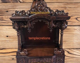 65'' large beautiful carved home Temple hand design Traditional  Handcrafted Mandir Temple Pooja Mandir new wood Temple for Home poja mandir