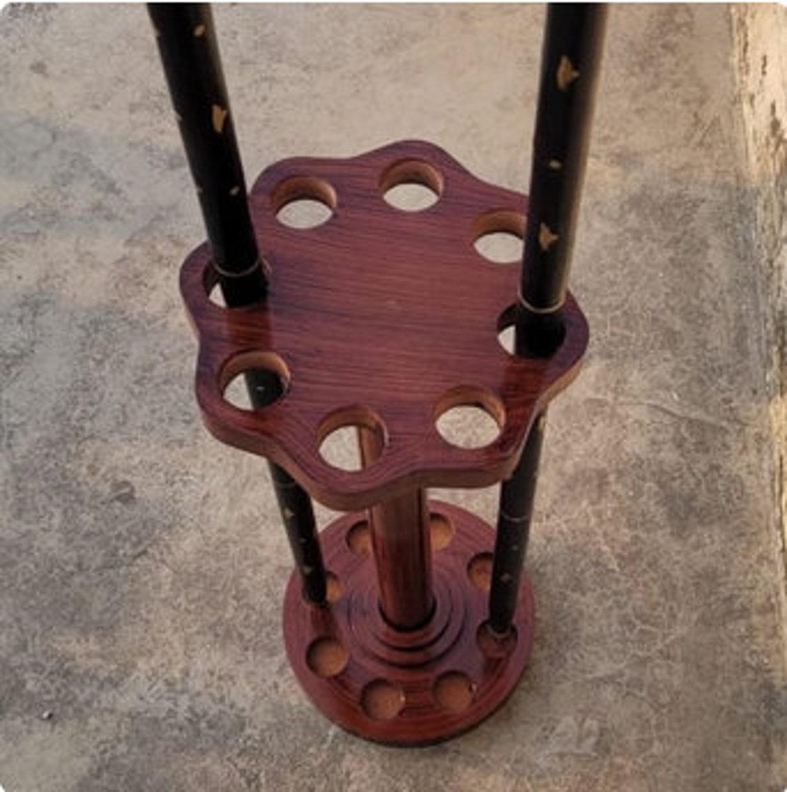 Walking Stick Rack Wooden Storage Rack for Walking Canes Sticks ...