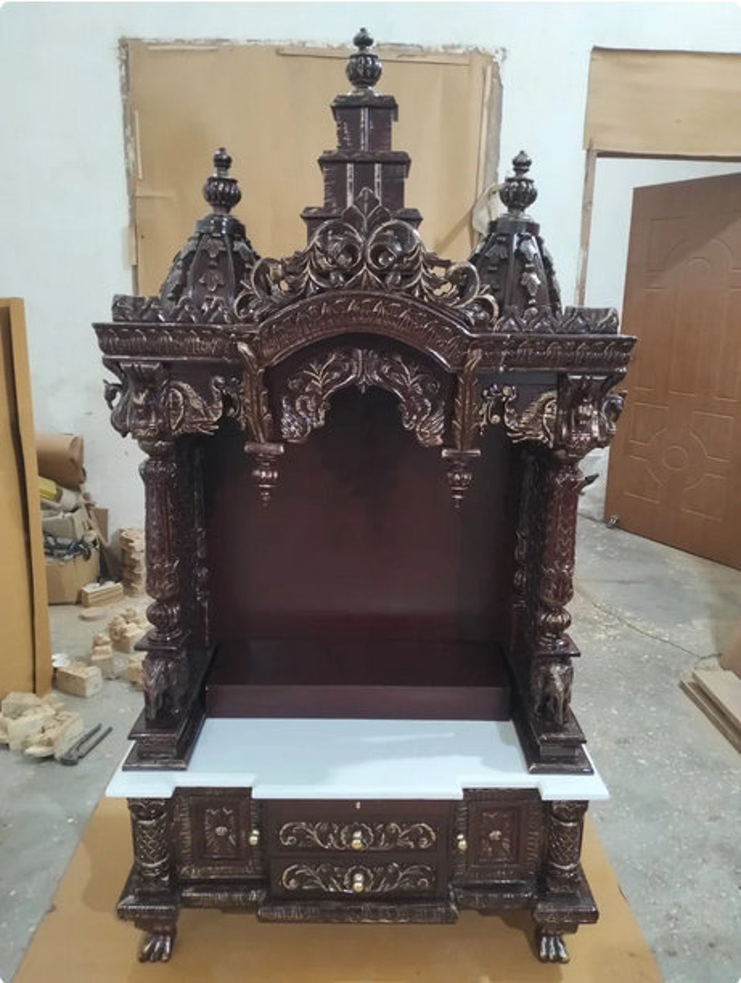 65''x 38x 18'' South Indian Temple/home Temple/wood Temple/hindu Pooja