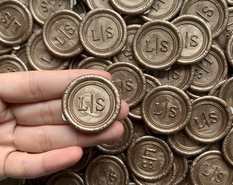 Custom Wedding Wax Seal Stickers |Wax Seal Stickers - Self-Adhesive Wax Seal-Wedding Invitation Seals|Premade Wax Seal - Handmade Wax Seals