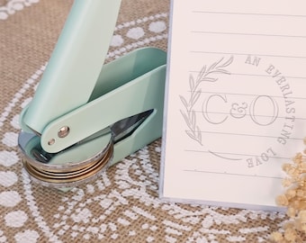 Personalized Monogram Embosser | Custom Logo Embosser for Wedding Invitation | Custom your wedding embosser | Napkin Embosser
