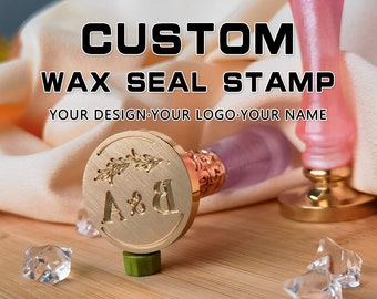 Personalized wax seal stamp kit,Custom Wedding wax seal kit,Custom Any Logo ,Custom logo wax seal stamp kit for wedding invitation