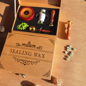 Custom wax seal kit,Custom wax seal stamp kit for wedding invitation , , Personalise initial wax seal stamp kit for gift , Wax stamp custom