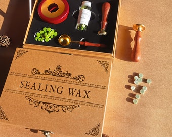 This item is unavailable -   Wax stamp kit, Wax seal stamp kit, Wax  seal stamp