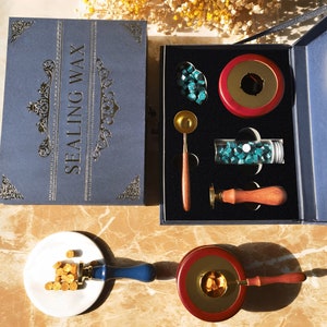 Kit de sello de cera con logotipo personalizado para bodas, personalice su elegante logotipo de boda, sello de cera personalizado, kit de sello de cera con inicial personalizado