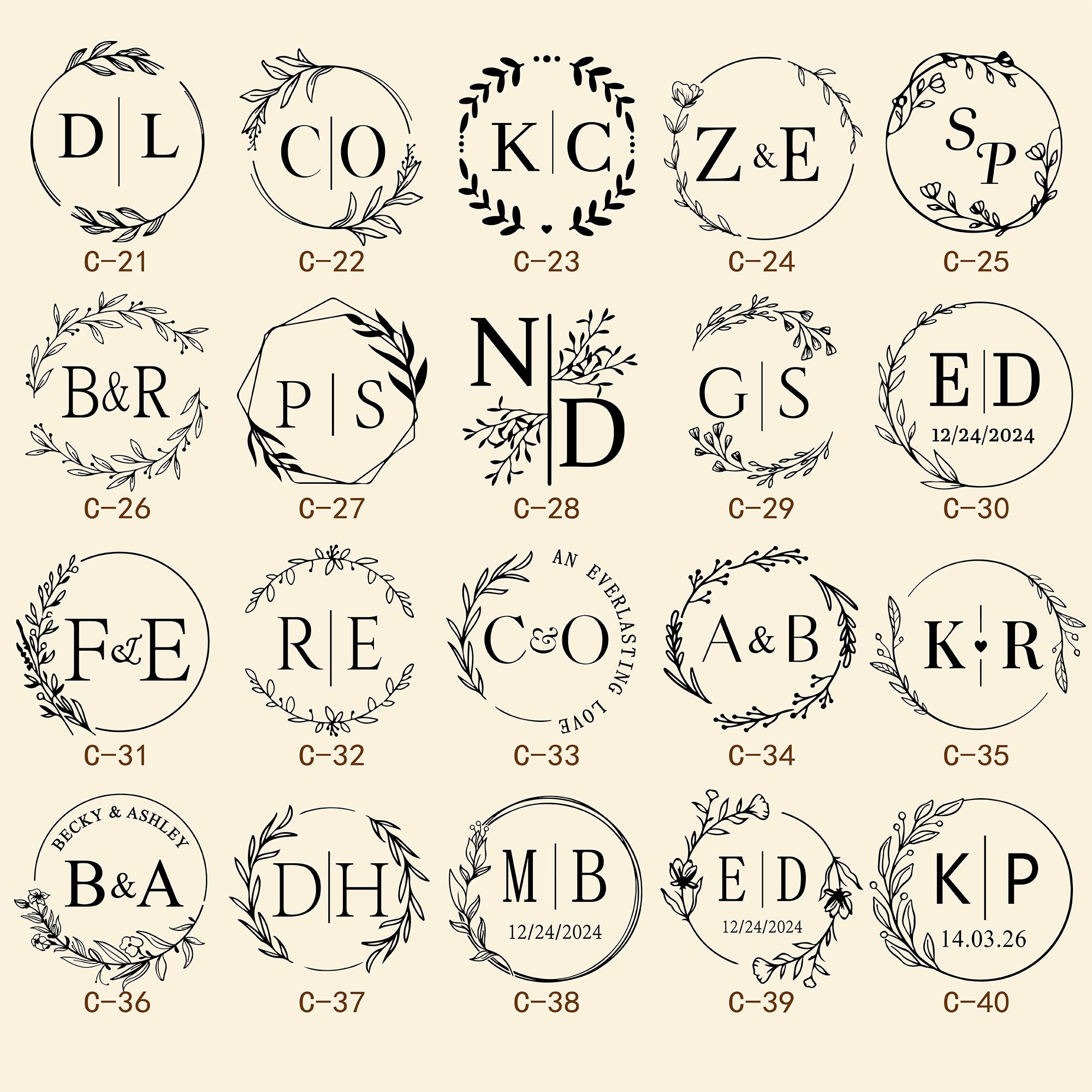 Embossed Name Graphics Personalized Monogram Embosser | Custom Logo Embosser for Wedding ...
