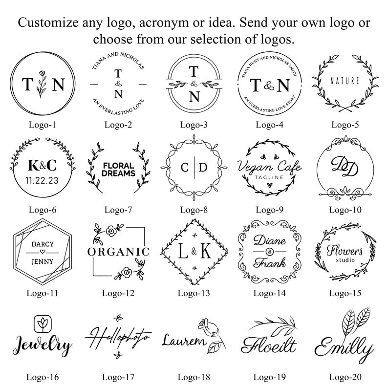 Custom Wax Seal Logo Stickers,40 Logo Series Designs,Handmade Self-Adhesive Wax Seals,Wedding Invitation Wax Seals,Wax Seal Stickers image 4