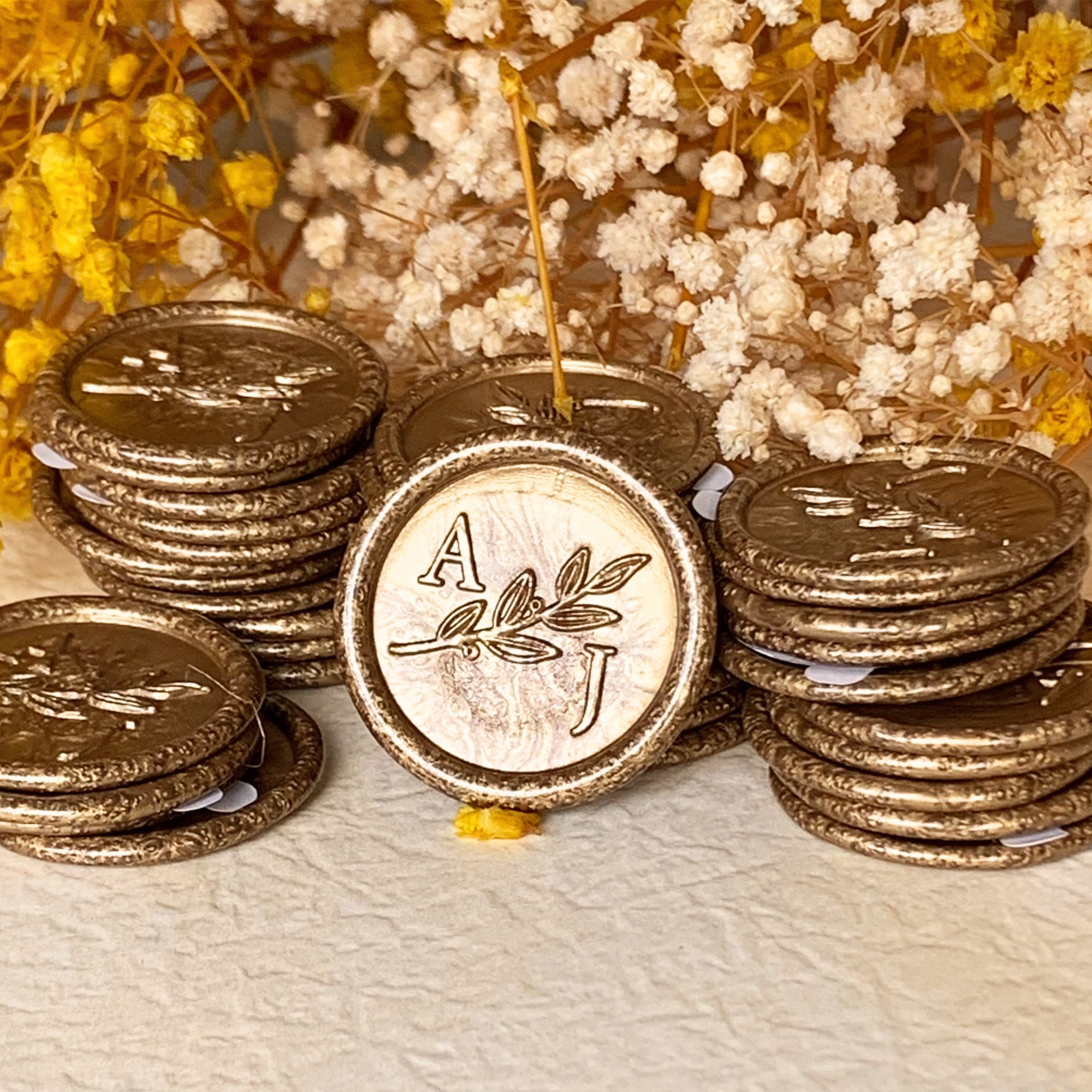 Custom Wedding Wax Seal Logo Stickers,Any Logo Can Be Customized,Fast Delivery,Handmade Self-Adhesive Wax Seals,Wedding Invitation Wax Seals