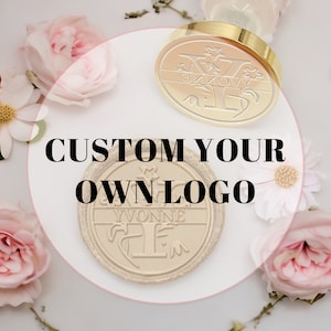 Personalisiertes Logo-Wachssiegel-Set für die Hochzeit / Hochzeit-Wachsstempel / Personalisiertes Logo-Wachssiegel-Set