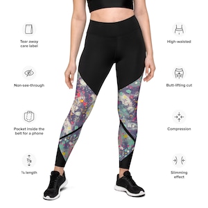 Sports Leggings-&#39;HealingVibes&#39;