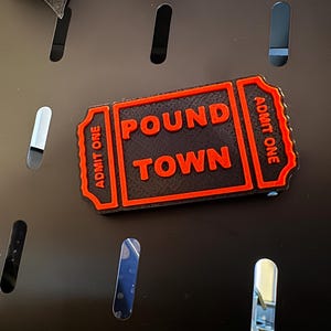 Funny Ticket Fridge Magnet 3D Printed Gag Gift, Custom Naughty Sayings , funny housewarming gift, Adult Humor, Clam Slam, Pound Town ticket
