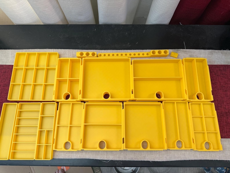 Cajas de herramientas pequeñas Harbor Freight, contenedores para suministros de costura, organizadores de herramientas All Trays