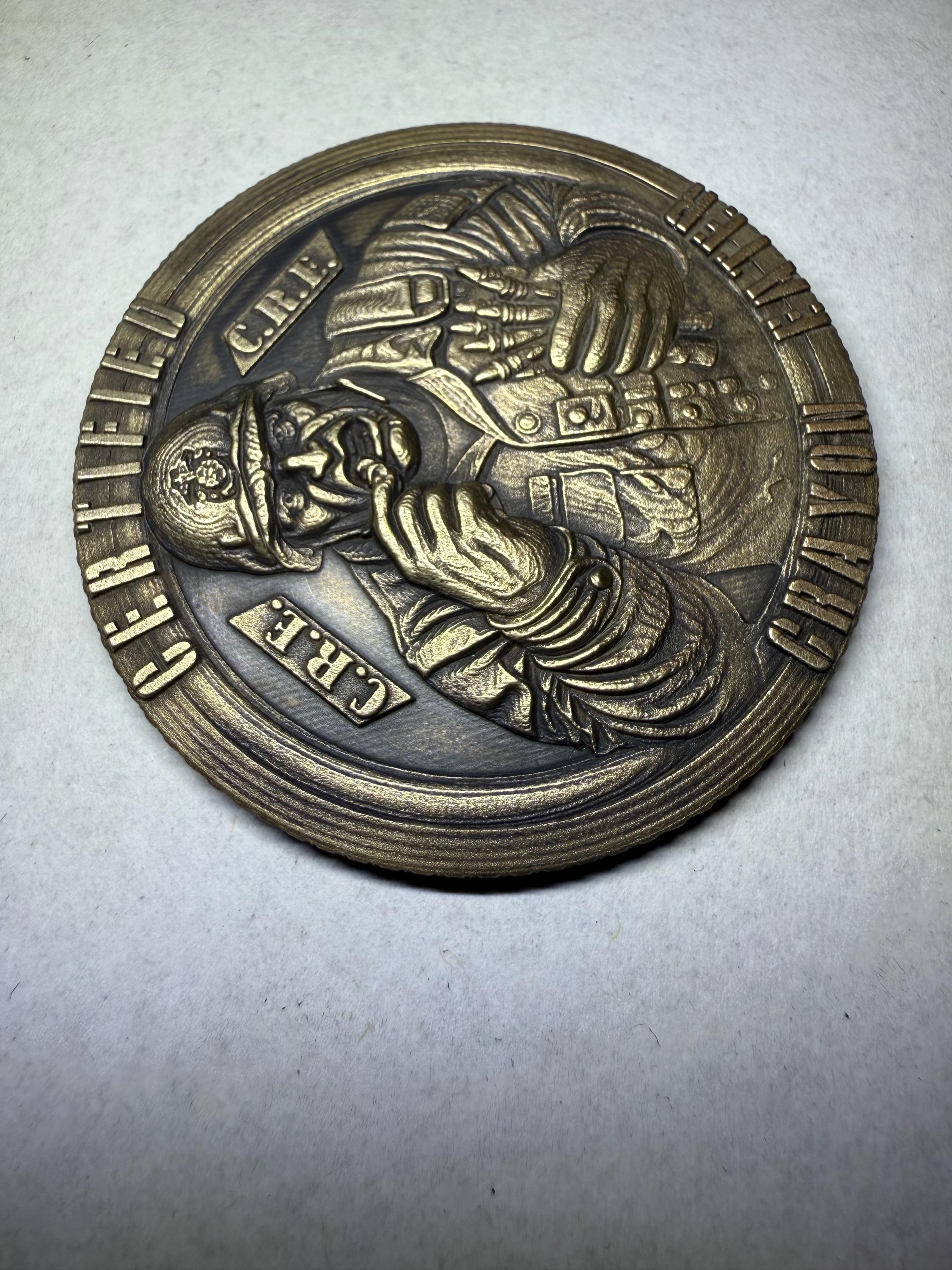 Certified Crayon Eater • Military Coin • USMC Gag Gift • Marine Corps ...