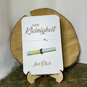 Plantilla de archivo cortado con láser tarjeta de regalo de dinero algo pequeño Descarga instantánea svg, xcs