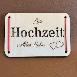 Laser cut Datei Vorlage Hochzeit Glückwünsche Geldgeschenkkarte svg, xcs