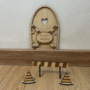 Modelo de arquivo de corte a laser para canteiro de obras, porta de gnomo, acessórios de gnomo svg xcs