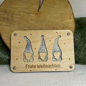 Geldgeschenkkarte Frohe Weihnachten Laser cut Datei Vorlage svg, xcs