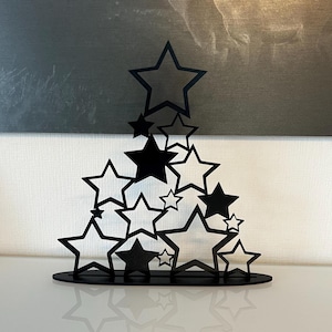 Sterren kerst standee lasergesneden bestandssjabloon SVG xcs