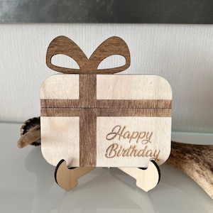 Laser cut Datei Vorlage Geschenk Gutscheinkarte Geschenkkartenhalter svg, pdf, png, jpg,