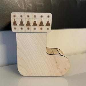 Modèle de fichier découpé au laser de Noël pour bottes de Père Noël, SVG xcs