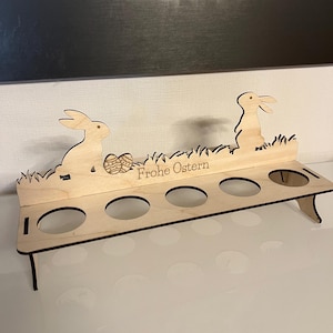 Soporte para huevos de Pascua Soporte de Pascua plantilla de archivo cortado con láser svg, xcs