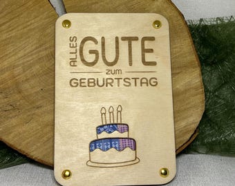 Money Gift Card Birthday Happy Birthday Laser cut file template svg, xcs