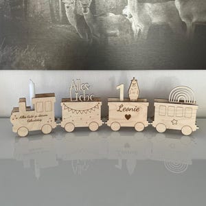 Geburtstagszug Kindergeburtstag Laser cut Datei Vorlage svg xcs
