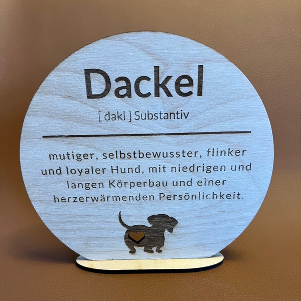 Dackel definition, Deko, Dackel Zitat, Aufsteller