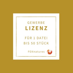 Gewerbelizenz für 1 Datei deiner Wahl bis zu 50 Einzelstücke, Laserdatei
