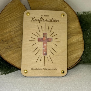 Geldgeschenkkarte  zum Konfirmation Lasercut Plotter Datei Vorlage svg, xcs