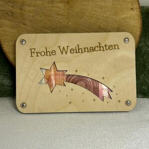 Geldgeschenkkarte Frohe Weihnachten Laser cut Datei Vorlage svg, xcs