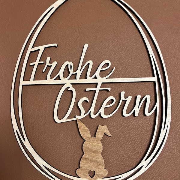 Laser Cut Datei Vorlage Türkranz Frohe Ostern digital Download svg png jpg pdf