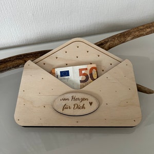 Plantilla de archivo cortado con láser sobre de regalo de dinero svg, xcs