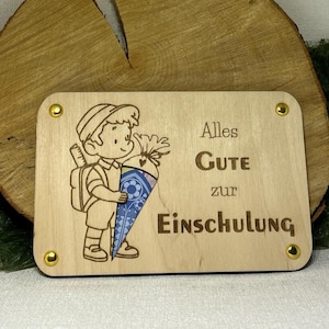 Plantilla de archivo cortado con láser para tarjeta de regalo de inscripción escolar para niño (SVG, XCSS)
