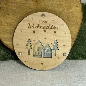 Geldgeschenkkarte Frohe Weihnachten Laser cut Datei Vorlage svg, xcs