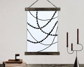 Abstrakte Linie Kunst Wand-Dekor Loopy Line Abstrakte Wand Kunst Gerahmte Leinwand Malerei Abstraktes Poster Hängen Minimalistisch Moderne Wohnzimmer Dekor