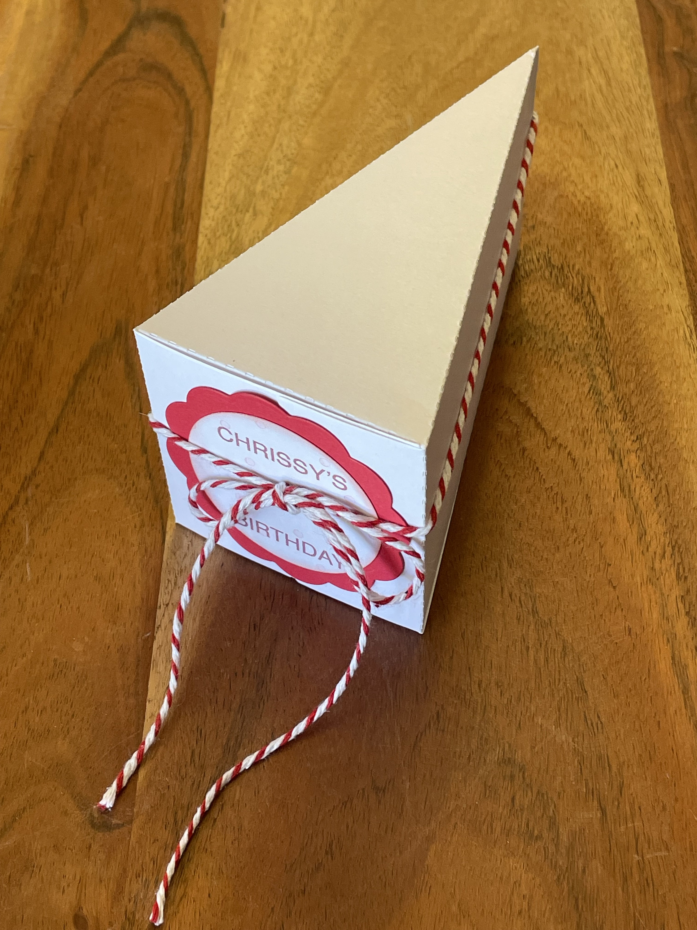 12 Cake Slice Box Die Cut Template Cardstock Etsy